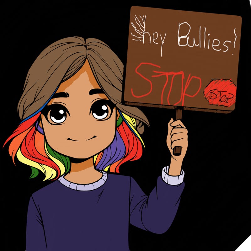 realistic girl holding up a sign