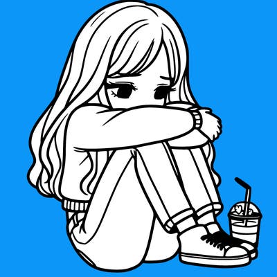 a girl  after a breakup