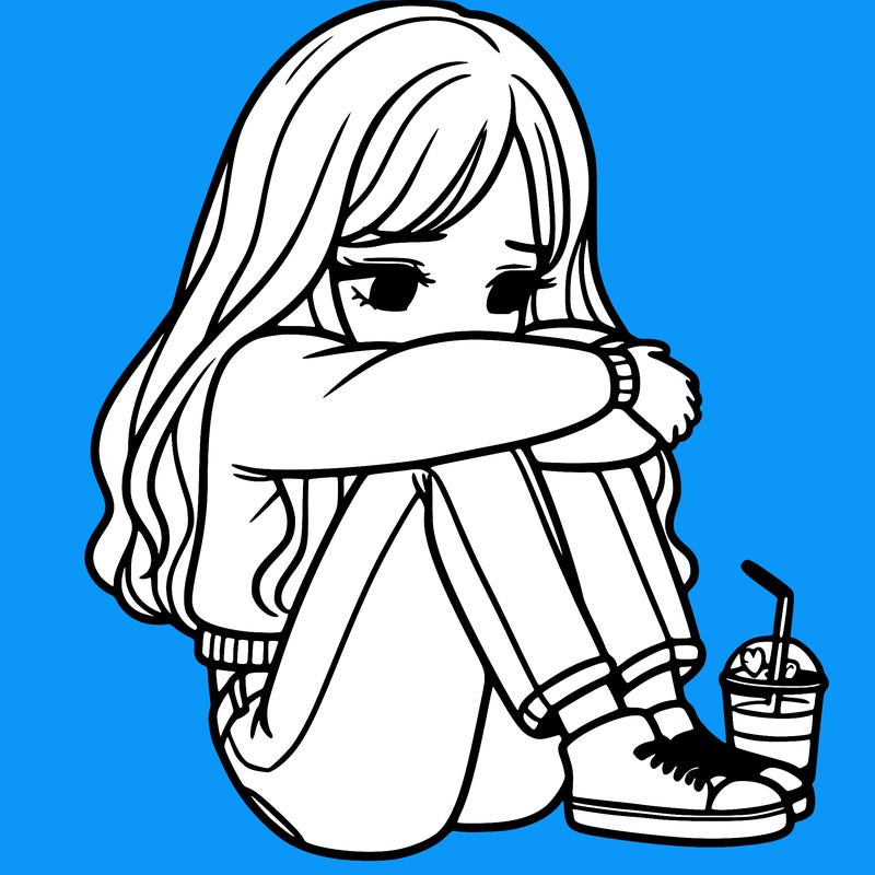 a girl  after a breakup