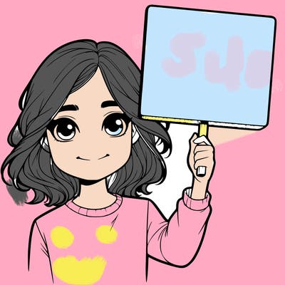 realistic girl holding up a sign