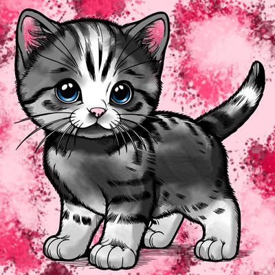 realistic kitten