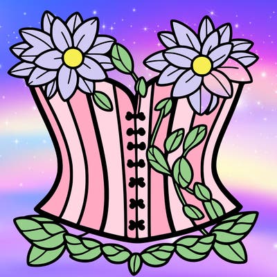 flower corset