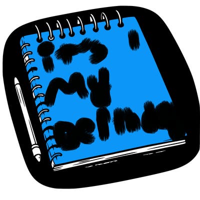 a blank sketch pad