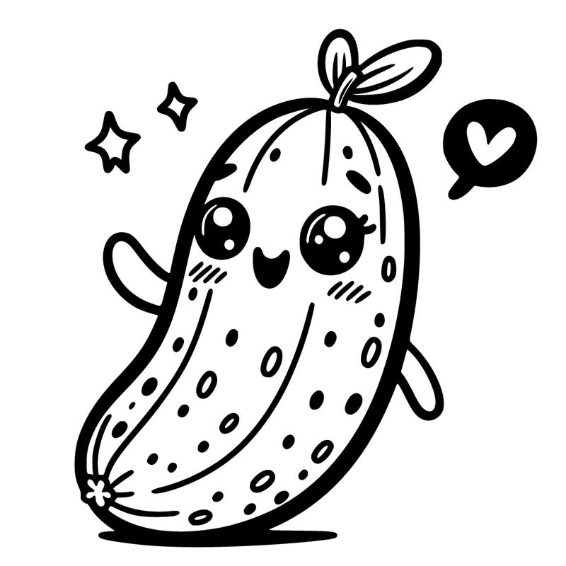 cute, cucumber