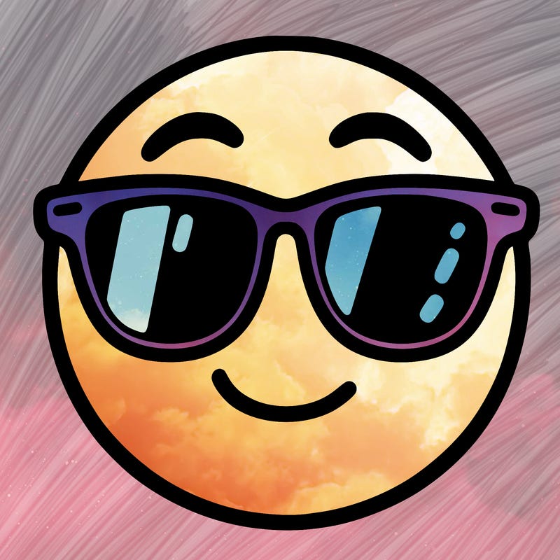 emoji with sunglasses