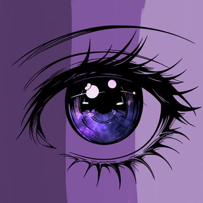 realistic anime eye fenale anime eye