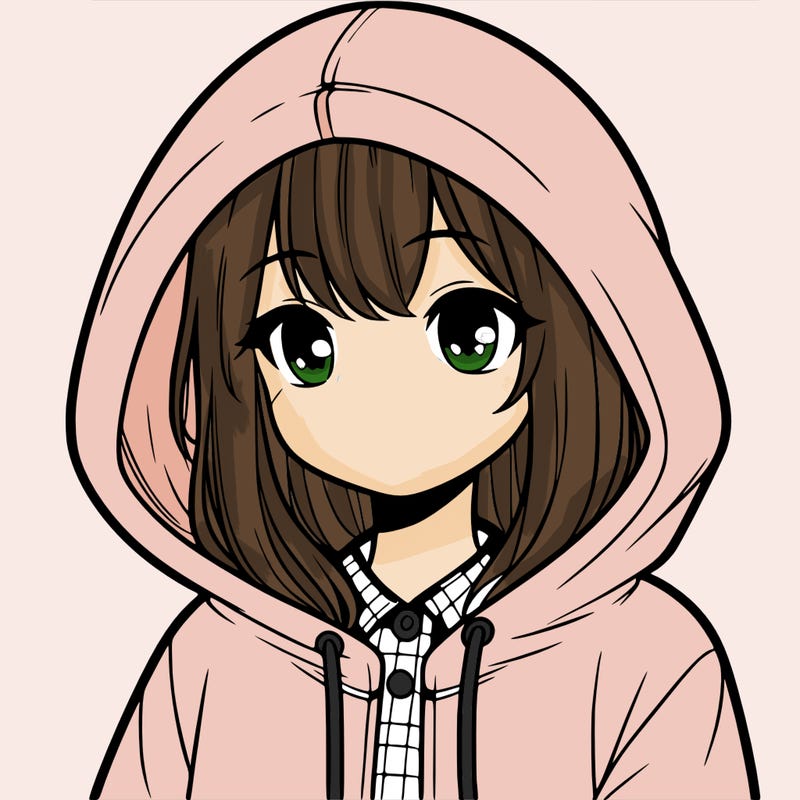 girl with hoodie