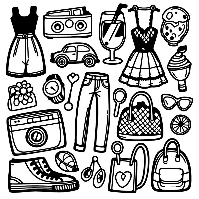 easy things to color that have fashion