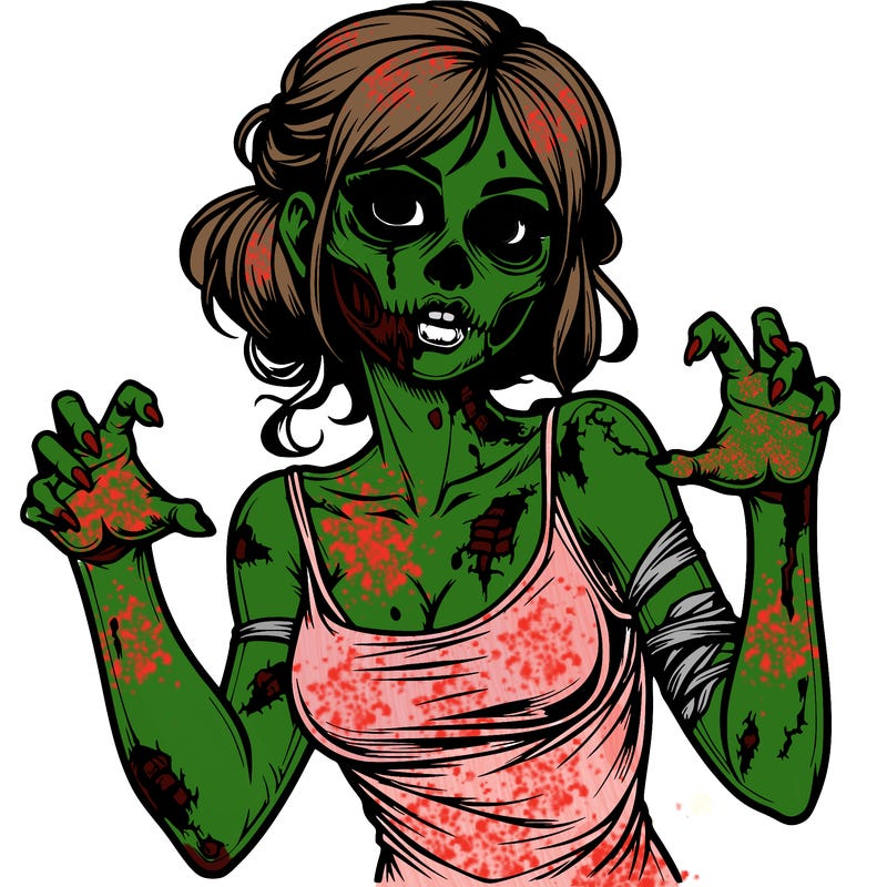 realistic zombie girl