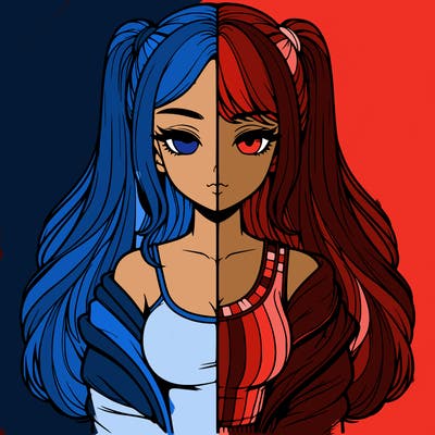 realistic girl split