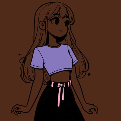 girl in a cute crop top