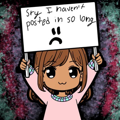 girl holding big sign