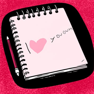 a blank sketch pad