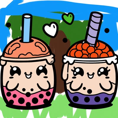 cute boba tea