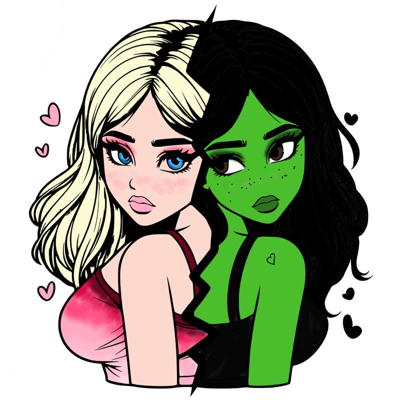 realistic girl split