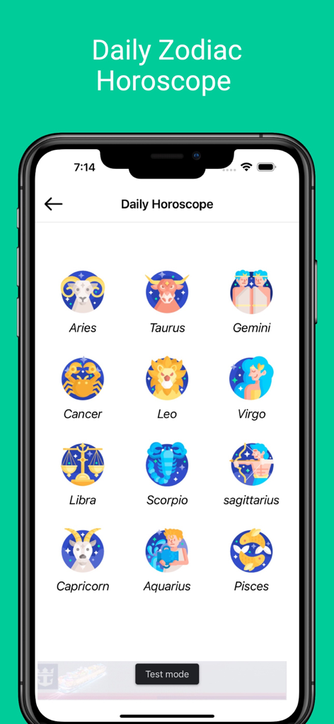 Web Messenger Chat Dual - Interface of Web Messenger Chat Dual app showing a grid of 12 zodiac signs for daily horoscopes