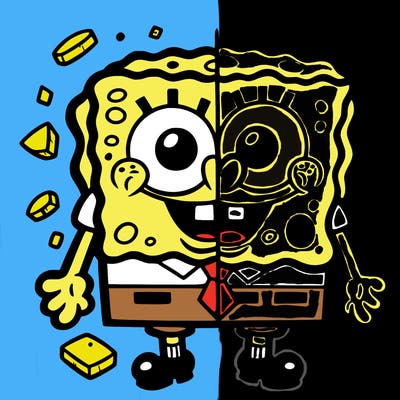 sponge bob split