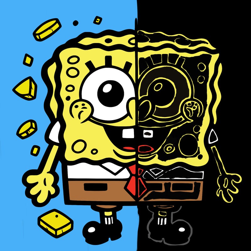 sponge bob split