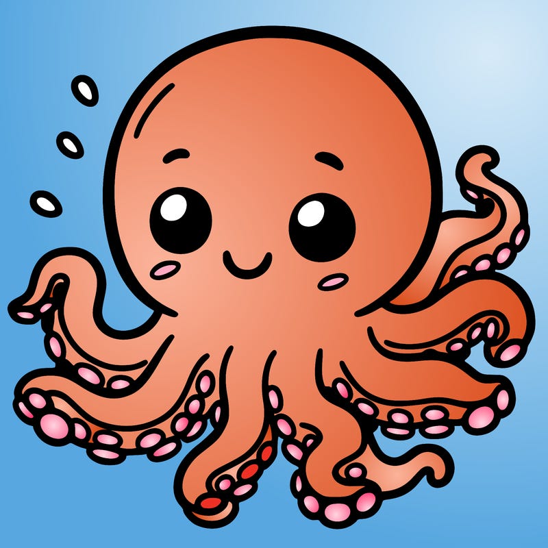 a cute octopus