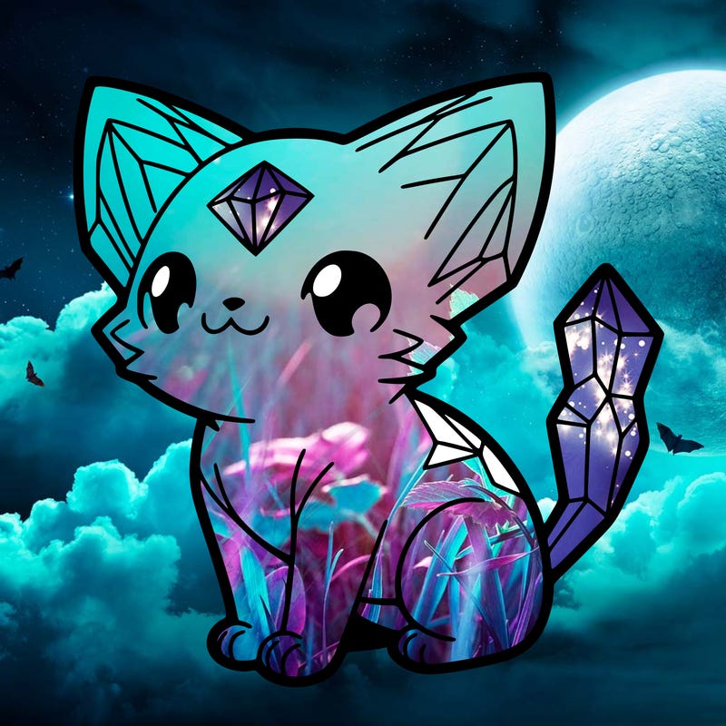 crystal kitten