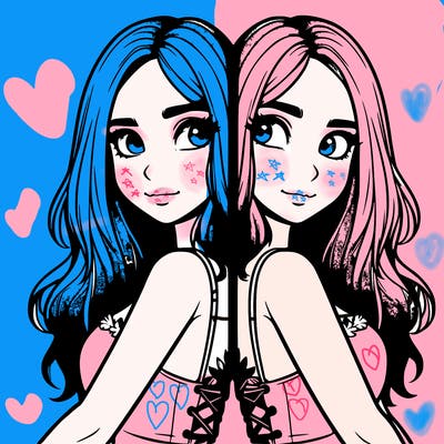 a realistic girl split