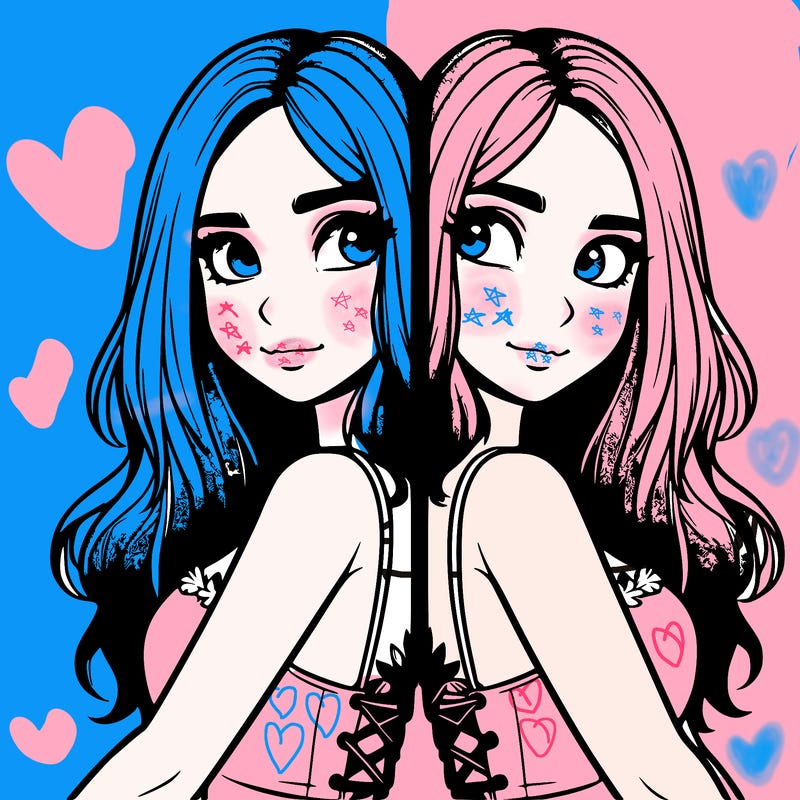 a realistic girl split