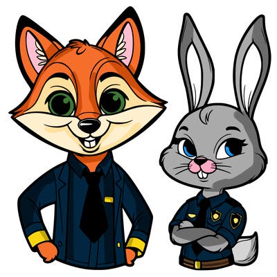 zootopia nick and judy