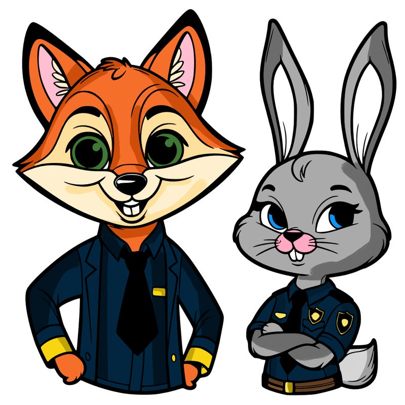 zootopia nick and judy