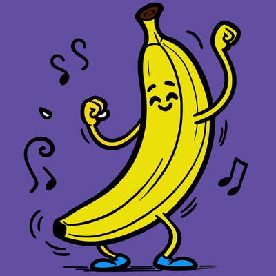 a dancing banana