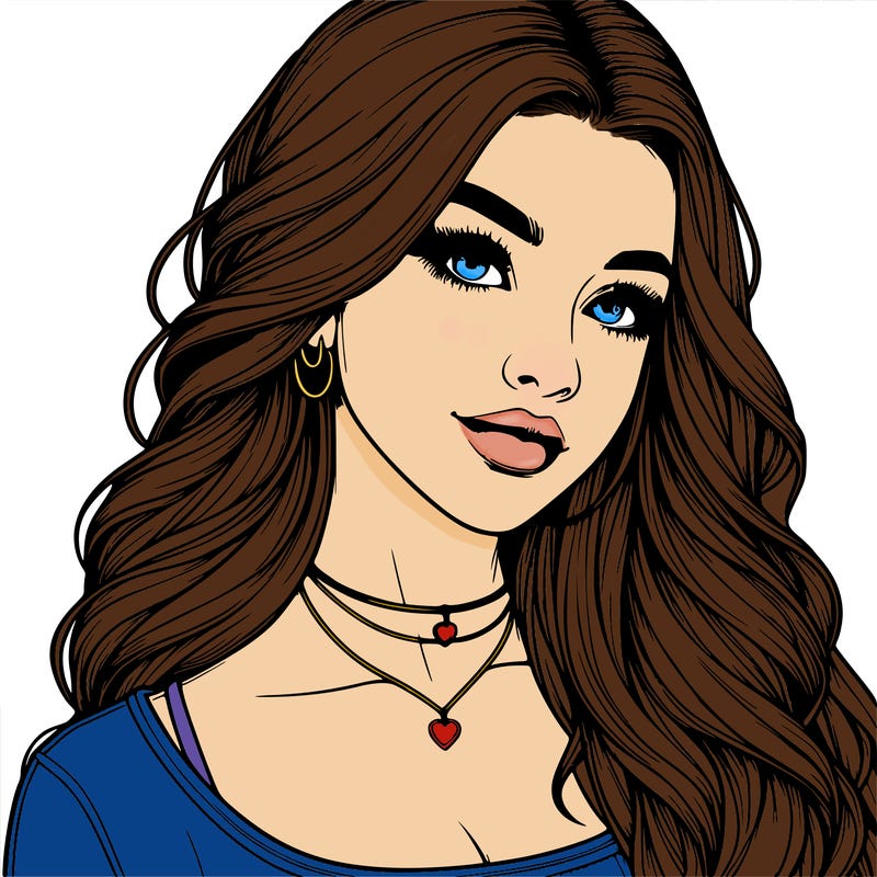 detailed realistic girl