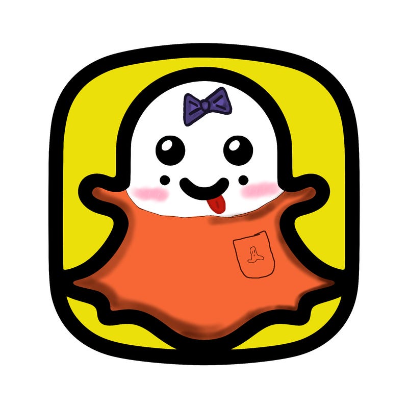 snapchat logo without a face
