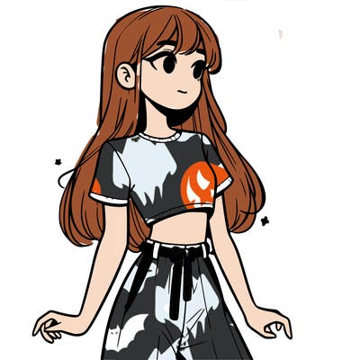 girl in a cute crop top