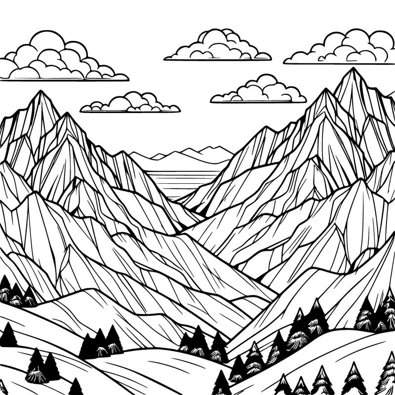 mountain background realistic