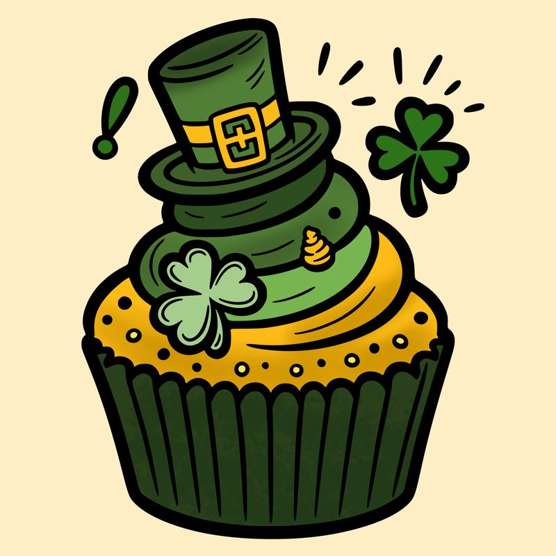 saint patrick’s day cupcake
