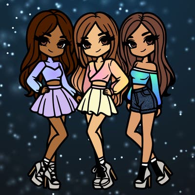 girlfriends trio