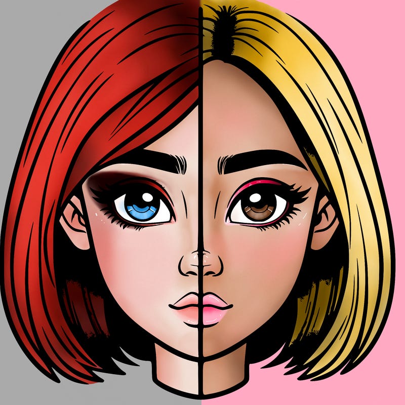 realistic girl split