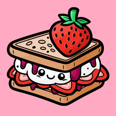 strawberry sandwich