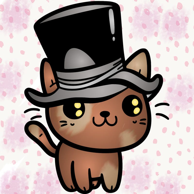 cat wearing a top hat