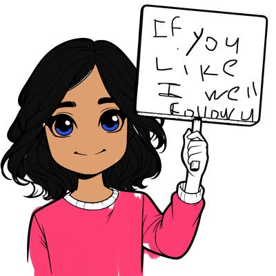 realistic girl holding up a sign