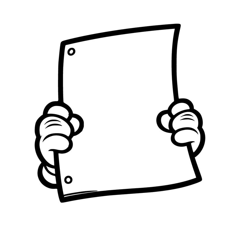 blank sheet of paper