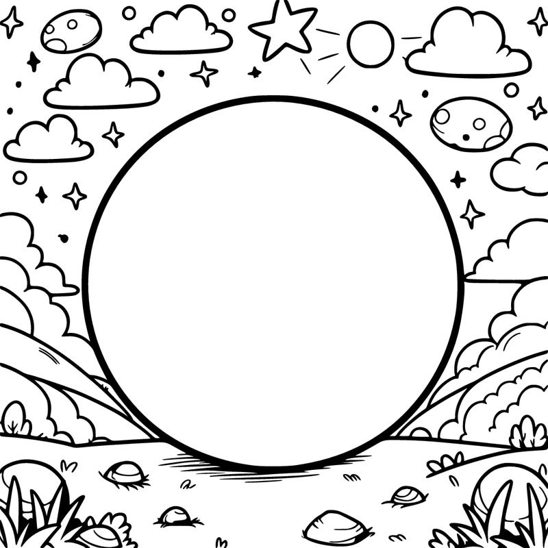 a circle with nothing around it