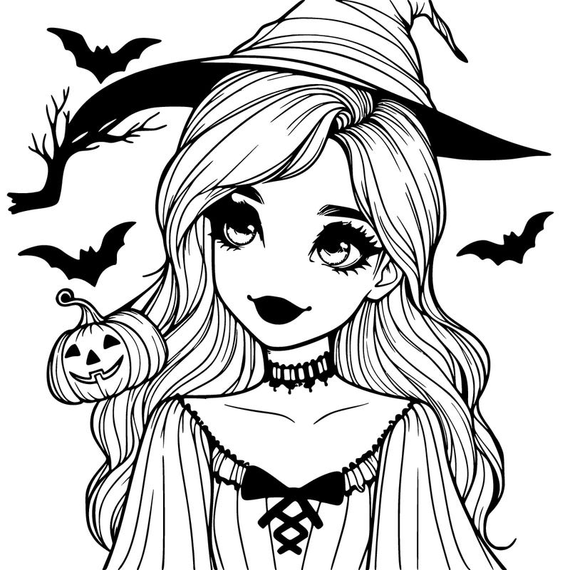 halloween realistic girl