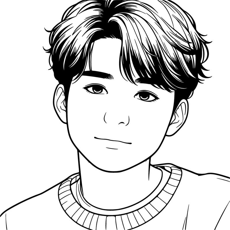 korean boy beautiful realistic