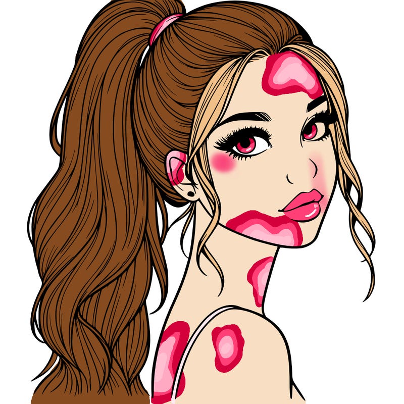 realistic pretty girl with high pony tail