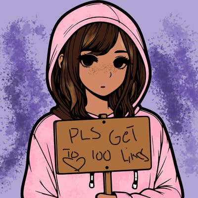 realistic girl with shoulder length hair wearing a hoodie holding a sign