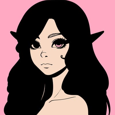 elf girl realistic dark fantasy