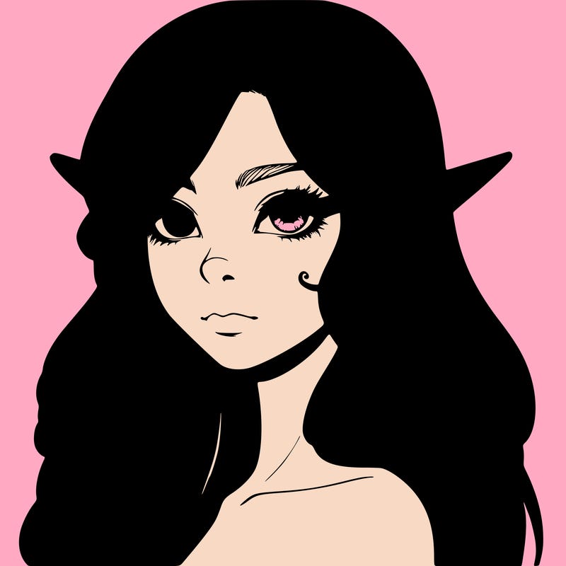 elf girl realistic dark fantasy