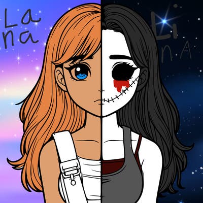 realistic girl split