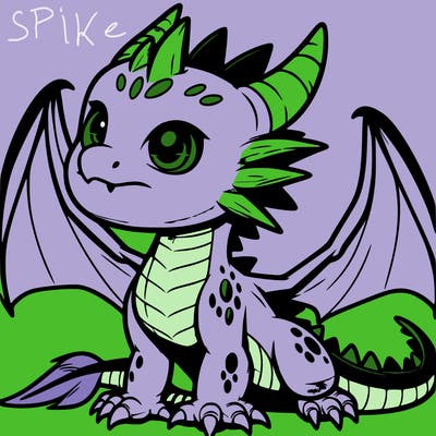 fierce baby night dragon