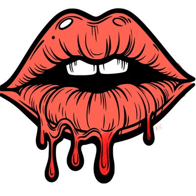 lips that look realistic and drip